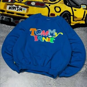 Blue TommyInnit Graphic Sweatshirt